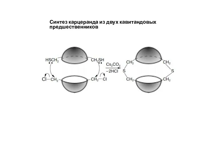 Синтез карцеранда из двух кавитандовых предшественников