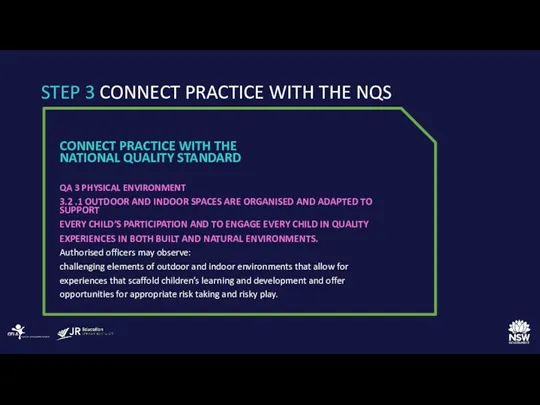 STEP 3 CONNECT PRACTICE WITH THE NQS CONNECT PRACTICE WITH