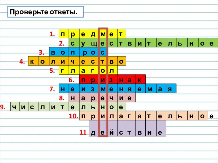 Проверьте ответы.