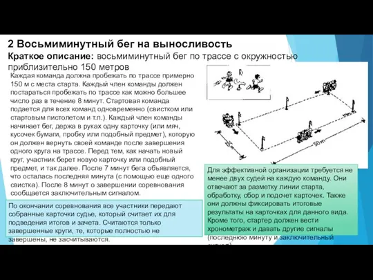 2 Восьмиминутный бег на выносливость Краткое описание: восьмиминутный бег по