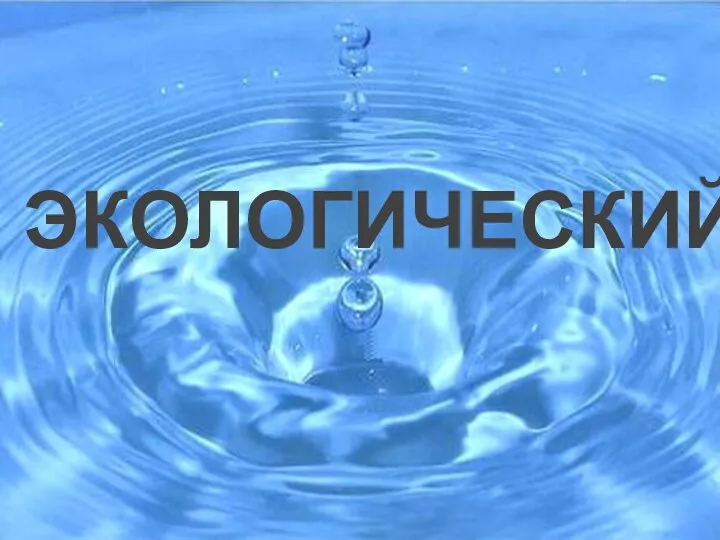 ЭКОЛОГИЧЕСКИЙ