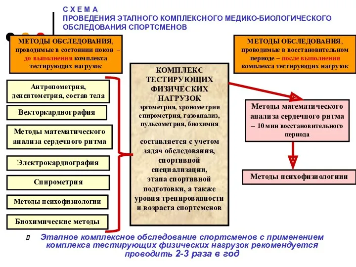 С Х Е М А ПРОВЕДЕНИЯ ЭТАПНОГО КОМПЛЕКСНОГО МЕДИКО-БИОЛОГИЧЕСКОГО ОБСЛЕДОВАНИЯ