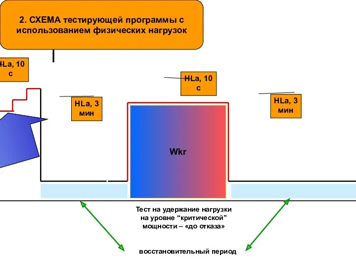 HLa, 10 c HLa, 3 мин Тест на удержание нагрузки