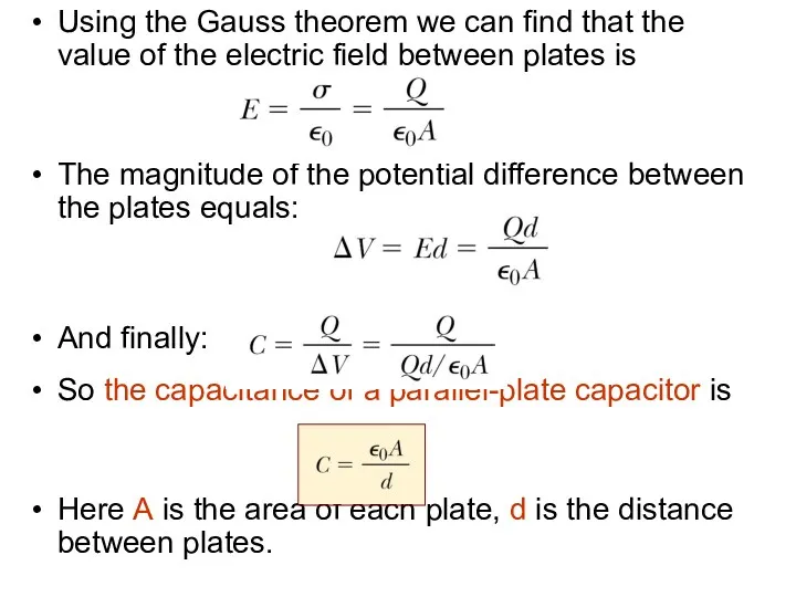 Using the Gauss theorem we can find that the value