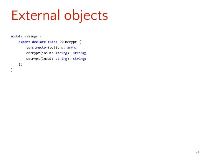 module Sayings { export declare class JSEncrypt { constructor(options: any);