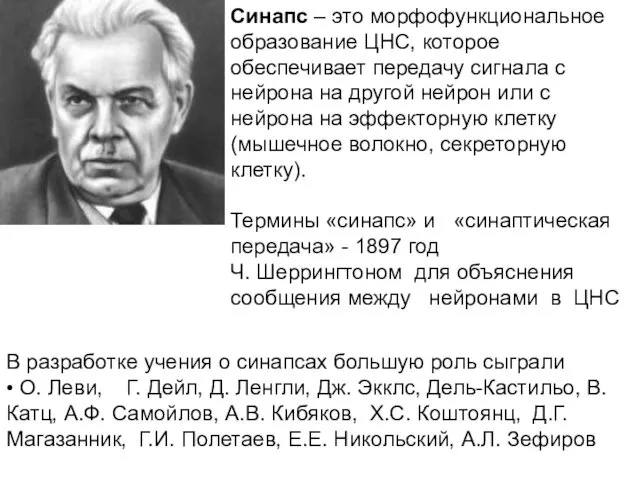 Синапс – это морфофункциональное образование ЦНС, которое обеспечивает передачу сигнала