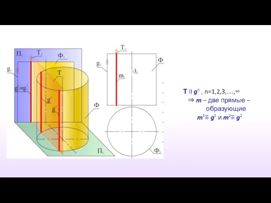 Т II gn , n=1,2,3,…,∞ ⇒ m – две прямые