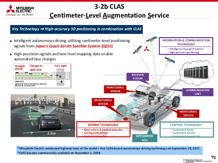 16 © Mitsubishi Electric Corporation 16 Key Technology ⇒ High-accuracy