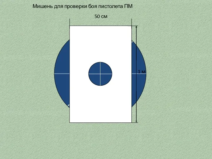 Мишень для проверки боя пистолета ПМ