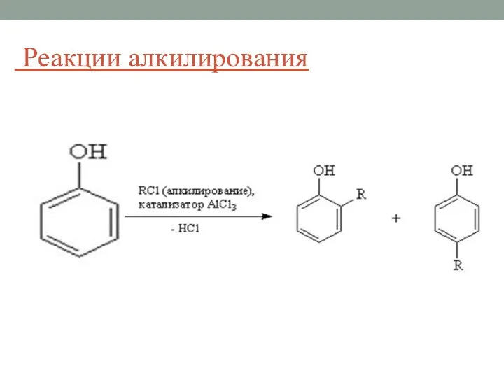 Реакции алкилирования