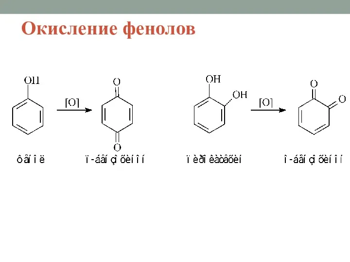 Окисление фенолов