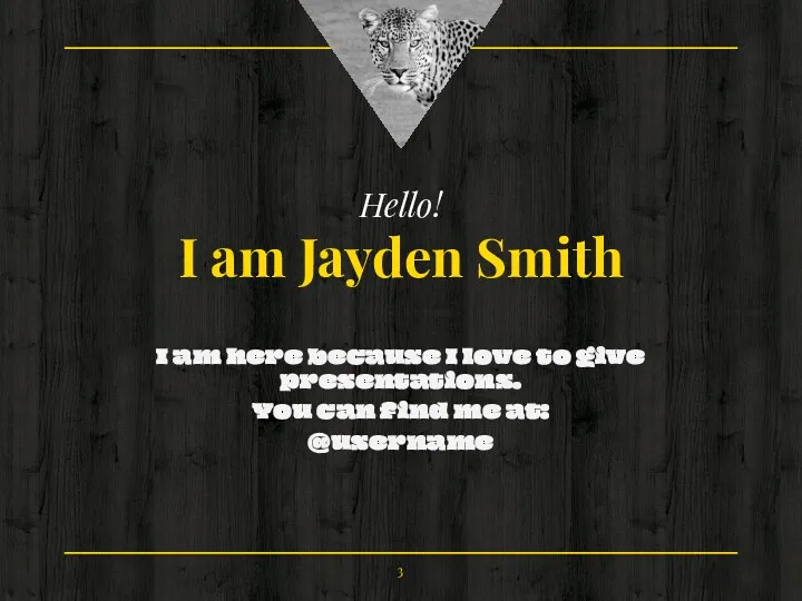 Hello! I am Jayden Smith I am here because I love to give