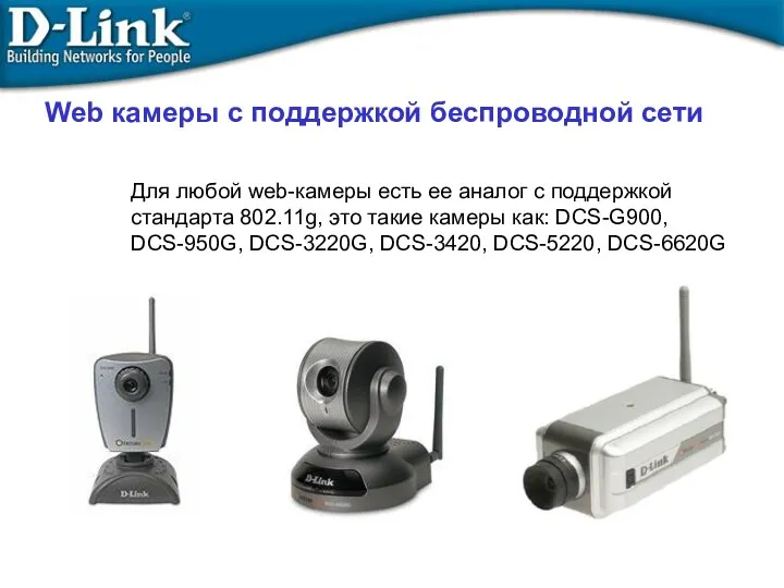 Web камеры с поддержкой беспроводной сети Для любой web-камеры есть ее аналог с
