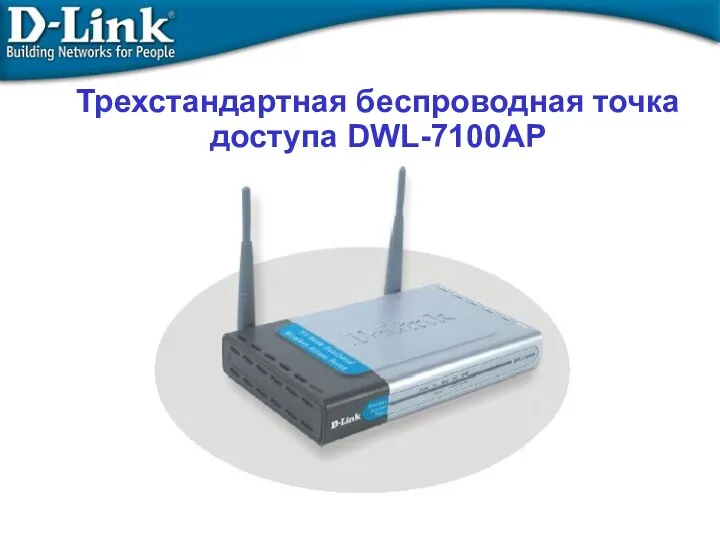 Трехстандартная беcпроводная точка доступа DWL-7100AP