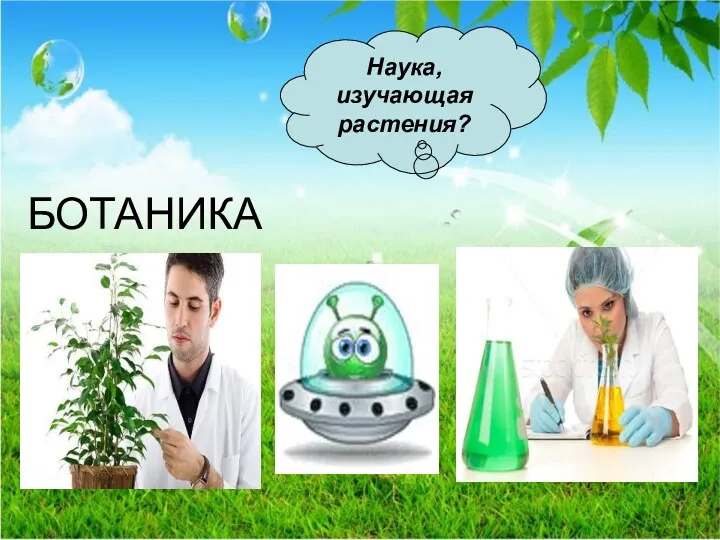 БОТАНИКА Наука, изучающая растения?