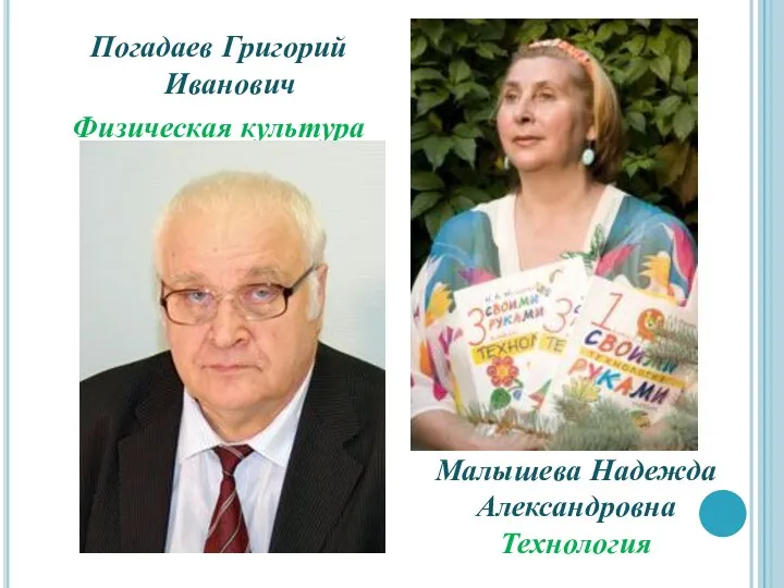 Погадаев Григорий Иванович Физическая культура Малышева Надежда Александровна Технология