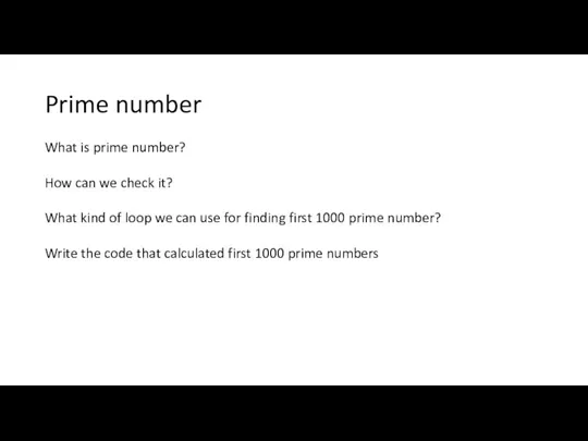 Prime number What is prime number? How can we check