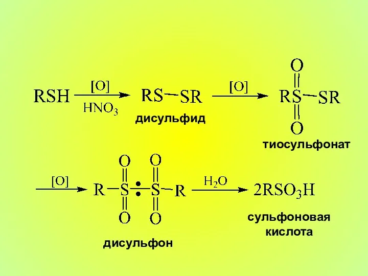 дисульфид тиосульфонат дисульфон сульфоновая кислота