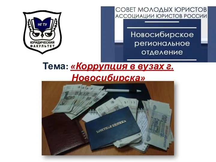 Тема: «Коррупция в вузах г.Новосибирска»