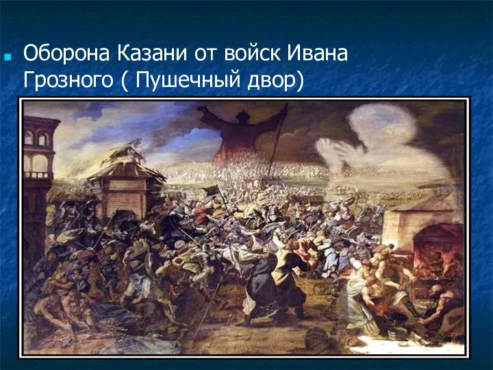 Оборона Казани от войск Ивана Грозного ( Пушечный двор)