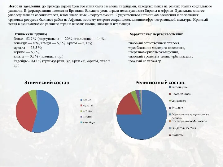 Этнические группы белые - 53.9 % (португальцы — 20 %;