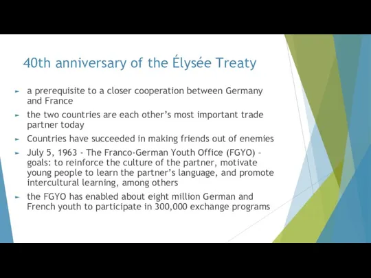 40th anniversary of the Élysée Treaty a prerequisite to a