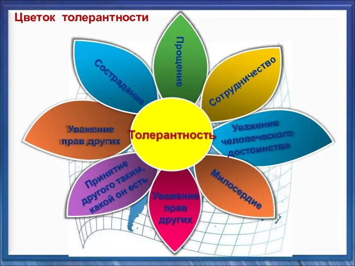 Сотрудничество Прощение Цветок толерантности