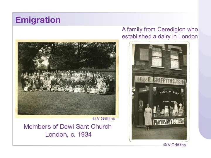 Emigration Members of Dewi Sant Church London, c. 1934 ©