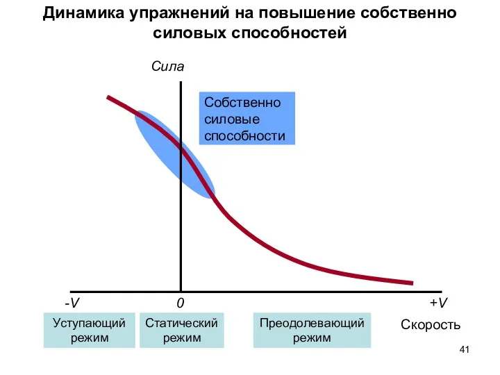 Динамика упражнений на повышение собственно силовых способностей