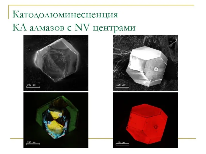 Катодолюминесценция КЛ алмазов с NV центрами