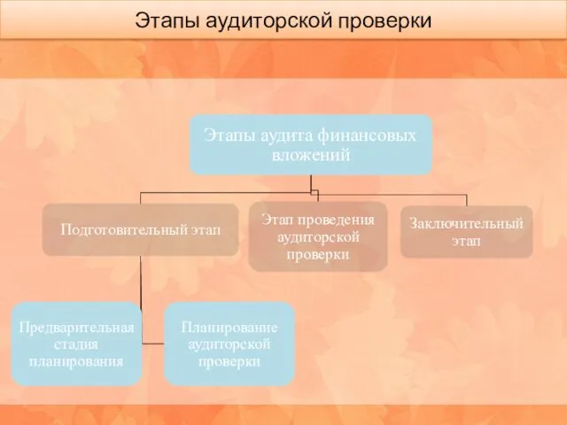 Этапы аудиторской проверки