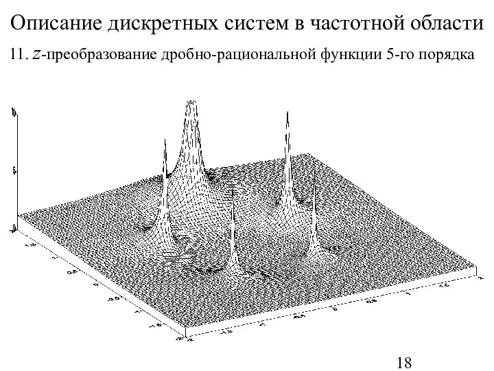 Описание дискретных систем в частотной области 11. z-преобразование дробно-рациональной функции 5-го порядка