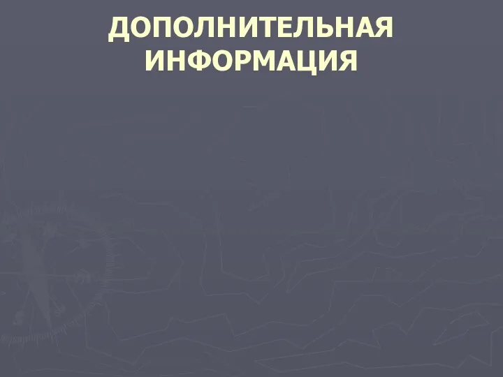 ДОПОЛНИТЕЛЬНАЯ ИНФОРМАЦИЯ