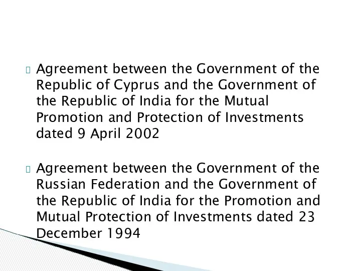 Agreement between the Government of the Republic of Cyprus and