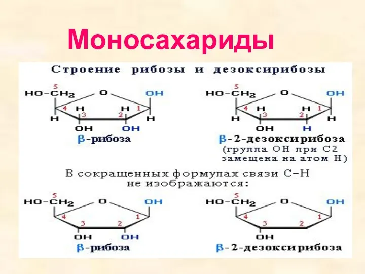 Моносахариды