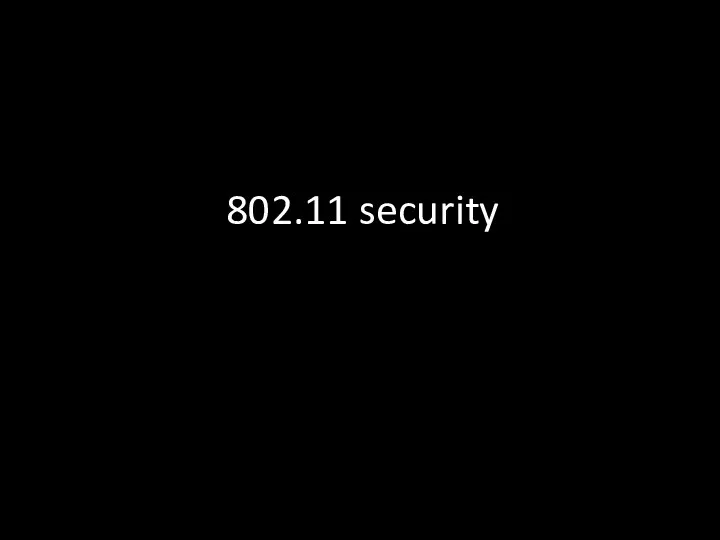 802.11 security