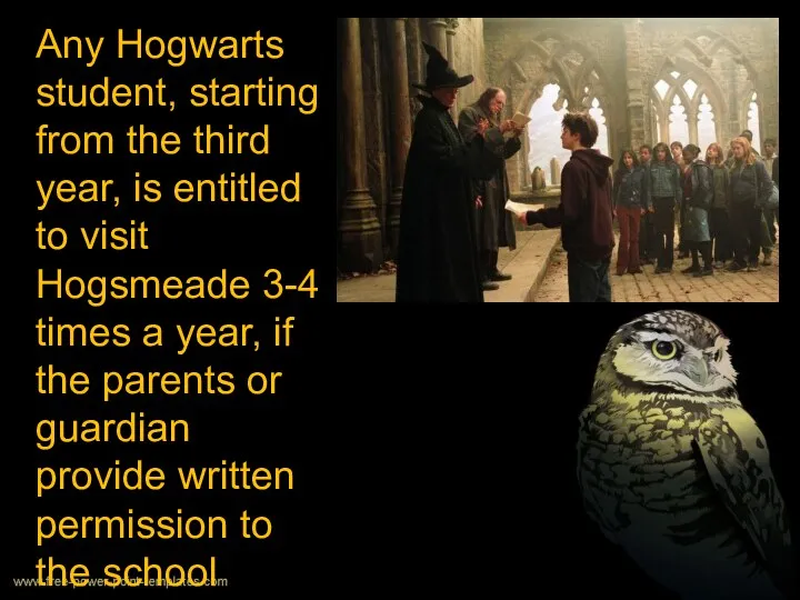 Any Hogwarts student, starting from the third year, is entitled