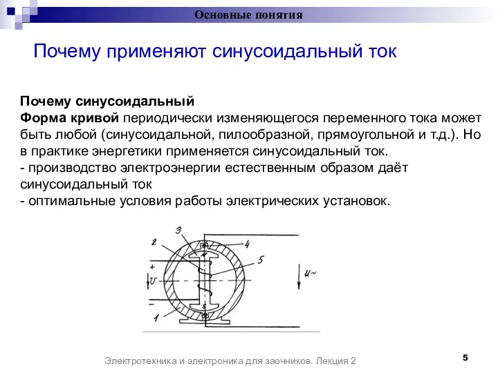 Почему применяют синусоидальный ток Основные понятия Электротехника и электроника для