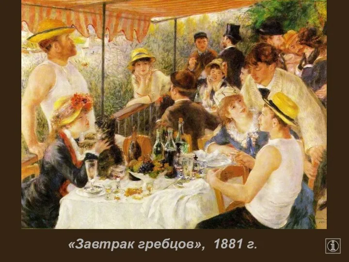 «Завтрак гребцов», 1881 г.