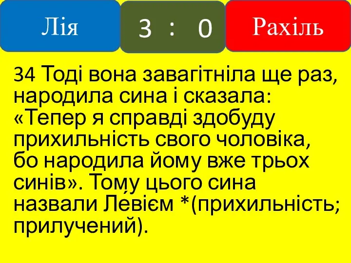 34 Тоді вона завагітніла ще раз, народила сина і сказала: