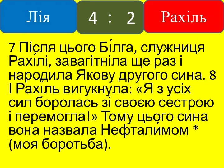 7 Після цього Бı́лга, служниця Рахı́лі, завагітніла ще раз і