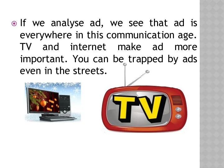 If we analyse ad, we see that ad is everywhere