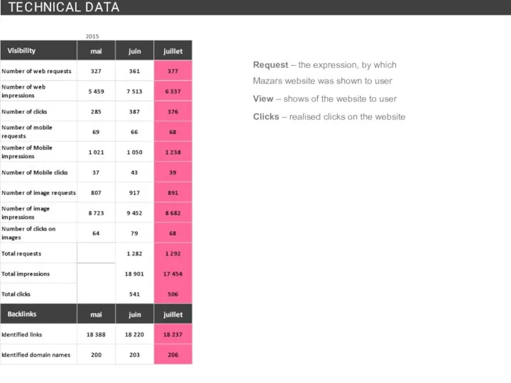 Request – the expression, by which Mazars website was shown