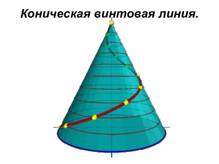 Коническая винтовая линия.