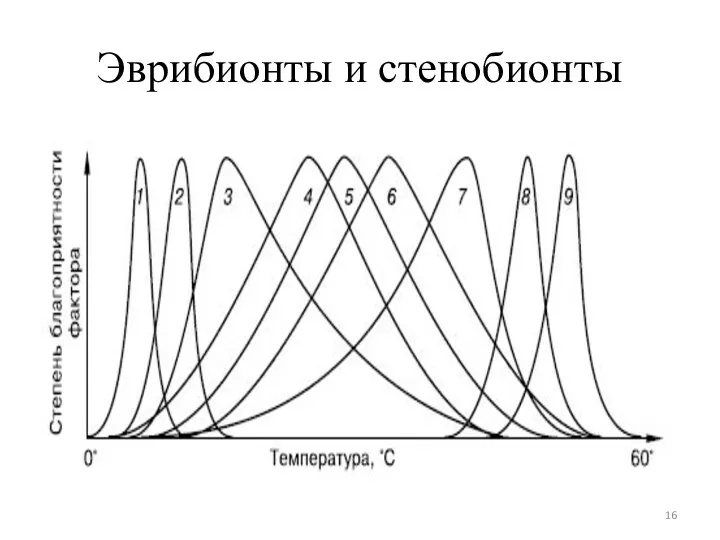 Эврибионты и стенобионты