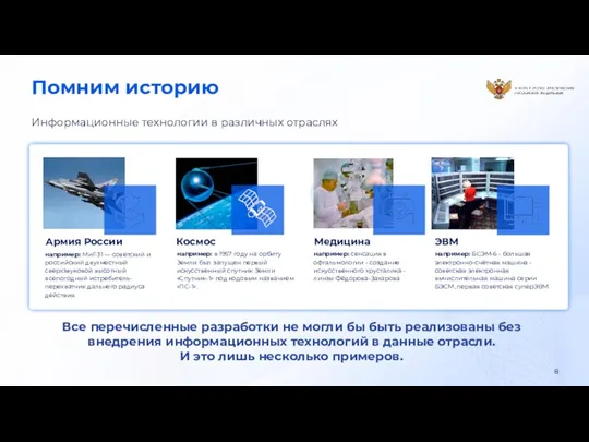 например: МиГ-31 — советский и российский двухместный сверхзвуковой высотный всепогодный