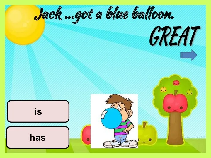 Jack …got a blue balloon. has is GREAT