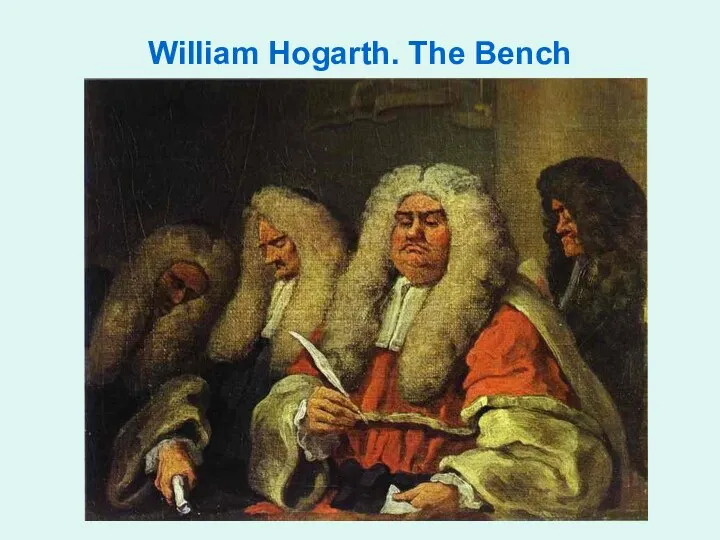 William Hogarth. The Bench
