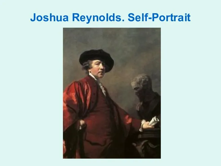 Joshua Reynolds. Self-Portrait