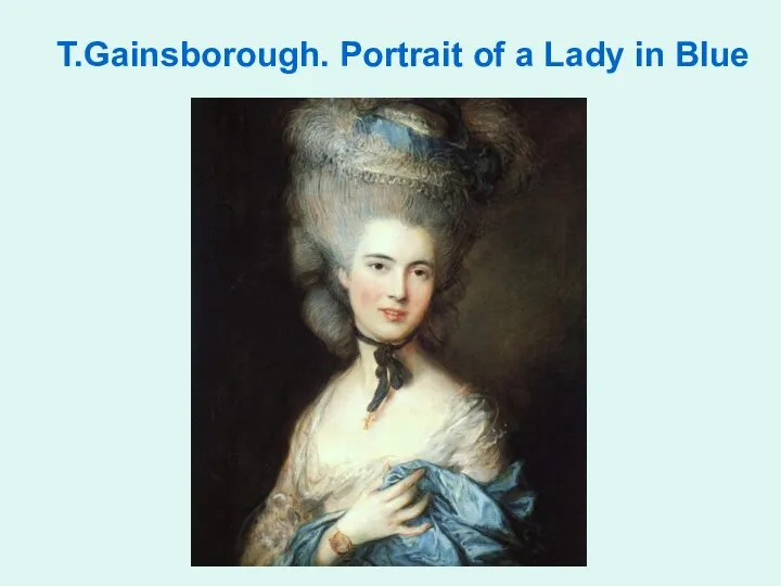T.Gainsborough. Portrait of a Lady in Blue